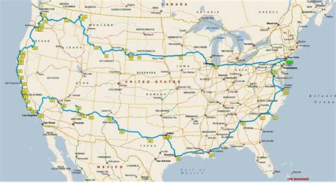Around The United States Road Trip Map American Road Trip Trip