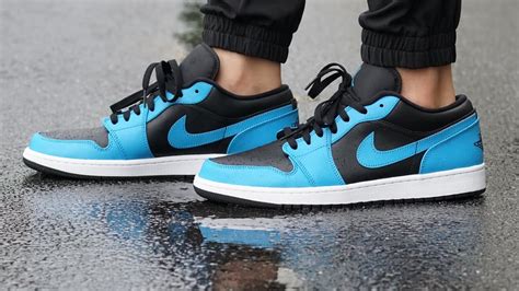 Jordan 1 shoes also have textured outsoles that give them traction that's intended to prevent you from slipping and sliding, as you're wont to do when. Air Jordan 1 Low "Reverse Laser Blue" REVIEW & ON FEET ...