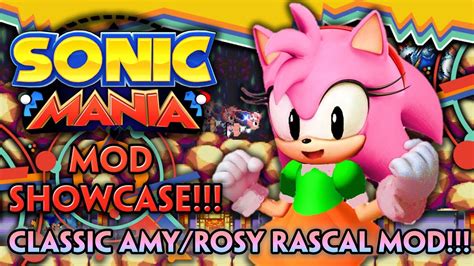 Classic Amy Mod Sonic Mania Mod Showcases 31 Youtube