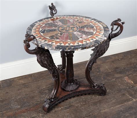 Marble Top Table Af081 Exceptional Pieces Furniture Other
