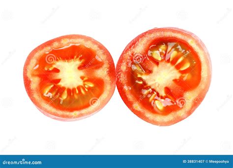 Tomato Slice Isolated Stock Image Image Of Slice Fruit 38831407