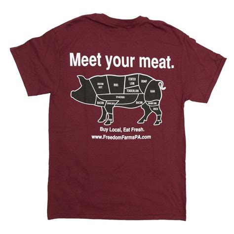 Tshirt Meet Your Meat Pork T Shirt Mens Tops Meet You