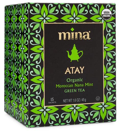 Atay Organic Moroccan Nana Mint Green Tea By Mina