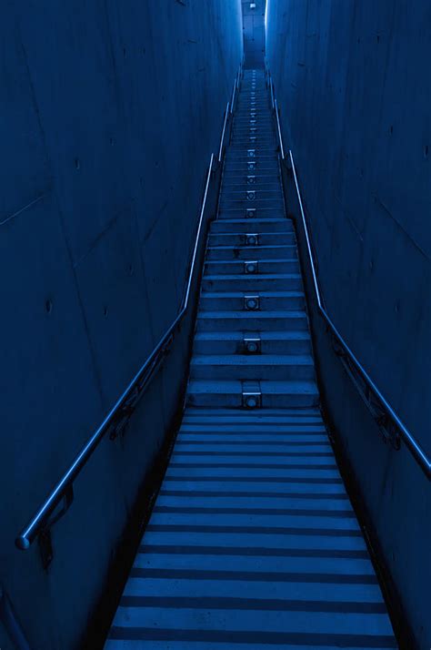 A Long Narrow Flight Of Stairs Photograph By Lawren Lu