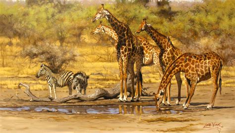 Paintings Wildlife Рисунки Анималист Слоны