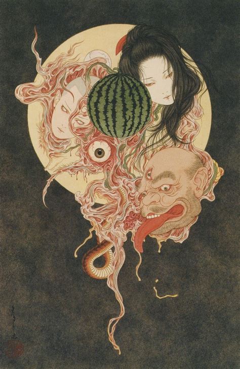 山本タカト Takato Yamamoto Horror Art Japanese Art Modern Japanese Art