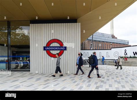 London Underground Newly Opened Battersea Power Station Station On The