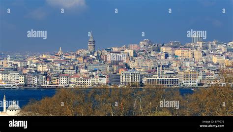 Cityscape From Topkapi Palace Bosphorus Istanbul Turkey Stock Photo