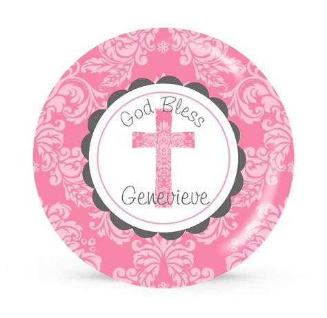 Personalized First Communion Plate Baptism Handmade