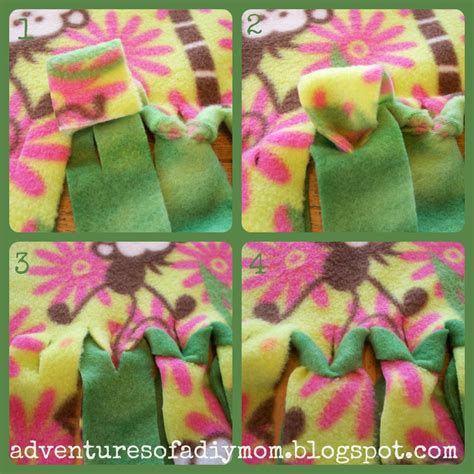 How To Make A No Sew Fleece Blanket Without Knots Adventures Of A Diy Mom