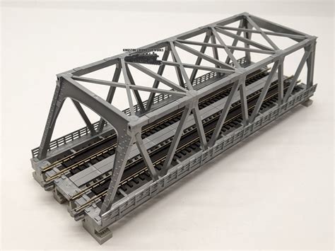 Ka20 437 Unitrack Double Truss Bridge Silver N Scale Australian