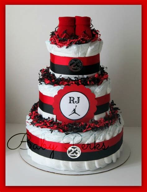 Air Jordan Diaper Cake ANY COLORS Baby Shower Decorations