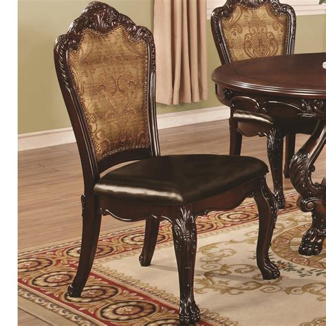 Abigail Cherry Upholstered Dining Side Chair Set Of 2 From Coaster