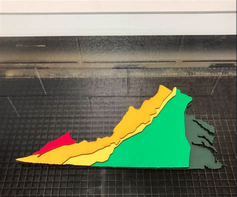 Geographic Regions Of Virginia Map 5 Steps Instructables