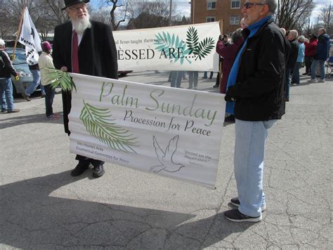 Iowa Peace Network Palm Sunday Procession For Peace And Prayer Service