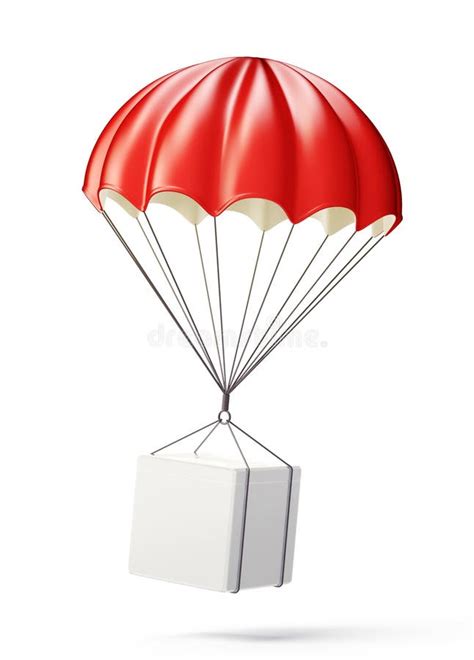 Red Parachute Stock Illustration Illustration Of Courier 111267292