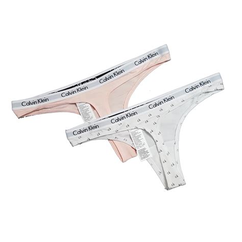 Calvin Klein Underwear Women S 2 Pack Carousel Thong Set Ebay