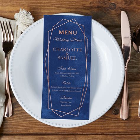 Wedding Dinner Menu Cards Abc Wedding