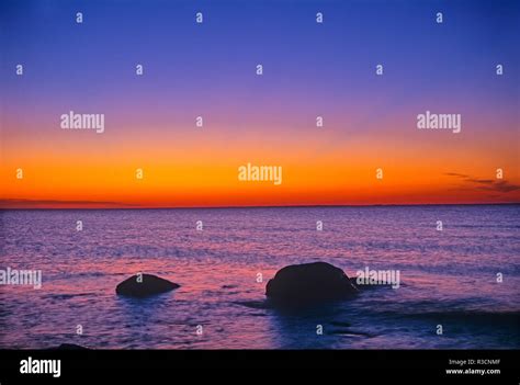 Canada Manitoba Lake Winnipeg At Dawn Stock Photo Alamy