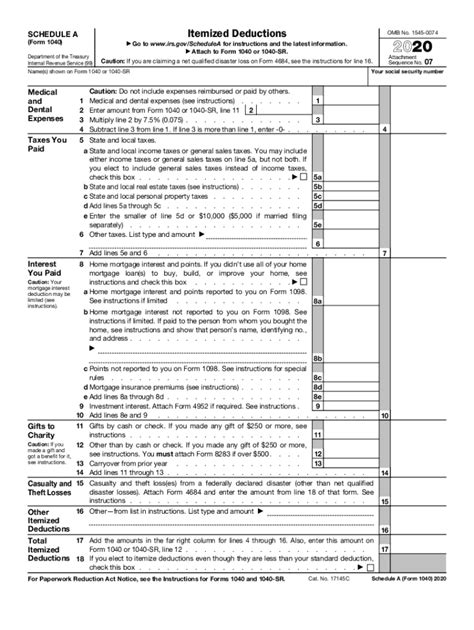 What it is and how it works in 2021. Form 1040 Schedule A - Fill Out and Sign Printable PDF ...