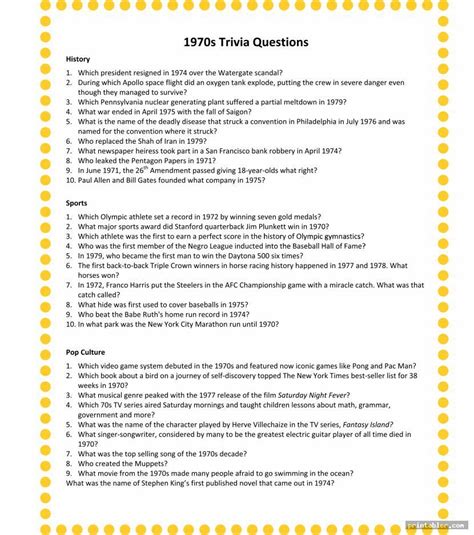 Games are essential for keeping aging adults engaged, and trivia is an excellent brain exercise that jogs memory be sure to pull out these trivia questions for seniors on the next rainy day or family game night for a trip down memory lane and some friendly competition! Printable Trivia for Seniors - Gridgit.com