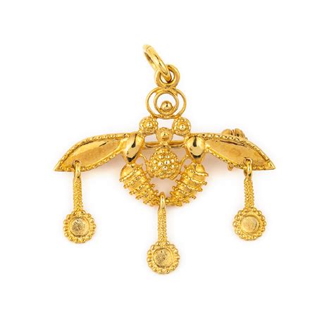 Check spelling or type a new query. 14k Gold Minoan Bees Pendant - GREEK ROOTS Ancient Greek ...