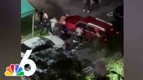 Video Shows Suv Plow Into Crowd Before Gunshots Injure Young Woman In