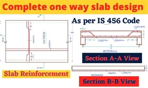 One Way Slab Design By Manual Method As Per Is 456 Structural Design