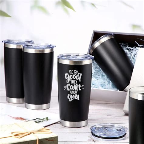 Business Promotional Custom Laser Engraved Coffee Tumblers