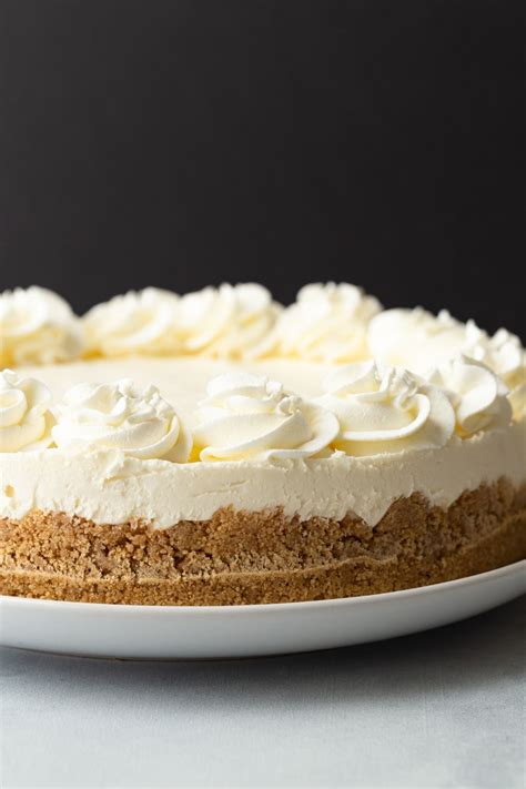 I tried making a 9inch pie and removed at the same time. No-Bake Cheesecake | Recipe (With images) | Cheesecake recipes, Desserts, No bake cheesecake