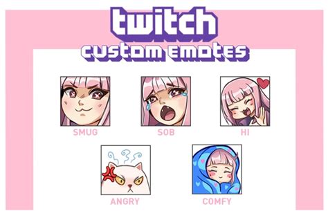 Create Custom Twitch And Discord Emotes By Miochvh Fiverr