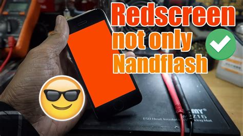 Iphone 5s Redscreen Not Only Nandflash Youtube
