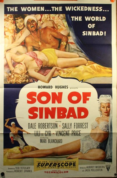 Son Of Sinbad Howard Hughes Movie Poster Original Vintage Movie Posters