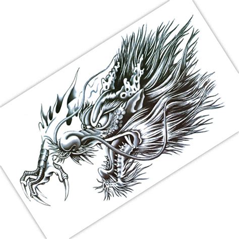 1sheet Phoenix Dragon Temporary Tattoos Cats Animals Shoulder Tattoo