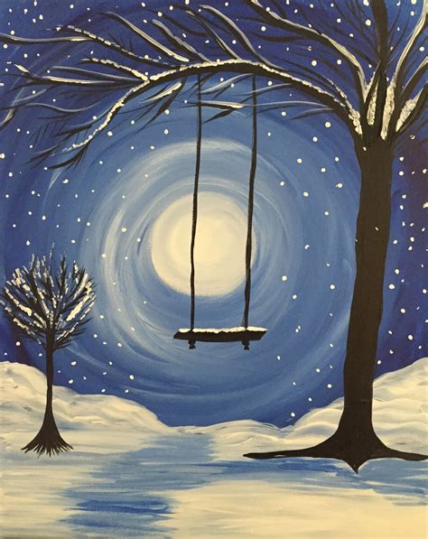 Whimsical Winter At Coeur D Alene Cellars Paint Nite Events Winter
