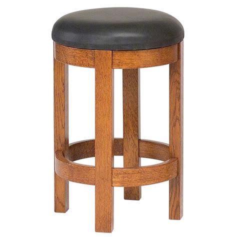 Barrel Bar Stool | Amish Dining Chairs and Bar Stools - Amish Tables
