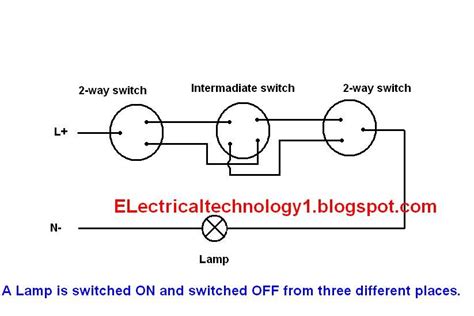 2 Way Switch Electrical Lighting Wiring Diagram How To Control One Lamp
