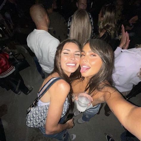 Instagram Influencer Claudia Tihan And Friend Elisabeth Rioux Posing For Insta Selfie Photo At A