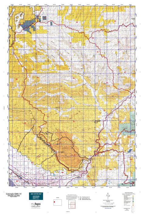 Colorado Gmu 31 Map Mytopo