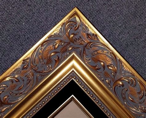 4 Large Classic Gold Black Ornate Wood Picture Frame Wedding 1217gb