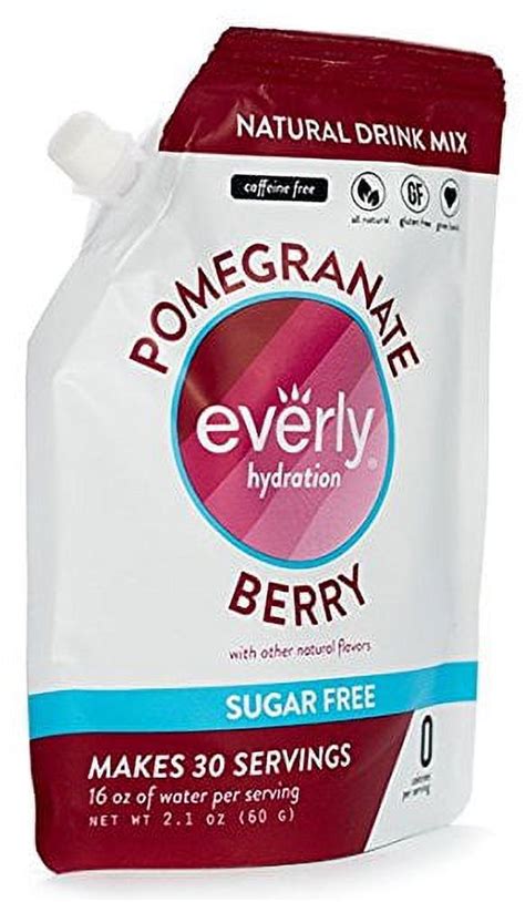 Everly Hydration Powdered Drink Mix Pomegranate Berry 30 Servings