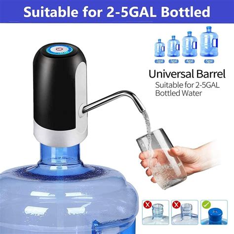 Water Can Dispenser Pump For 20 Litre Bottle Canportable And Rechargeable