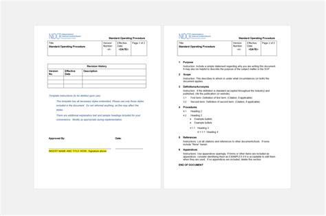 If new technology is introduced or a new procedure is implemented, rewrite the sop document to reflect these changes. Do You Need a Standard Operating Procedure Template? Here ...
