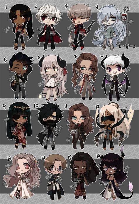 Adopts Closed Chibis By Skele Tea On Deviantart In 2022 Adoption