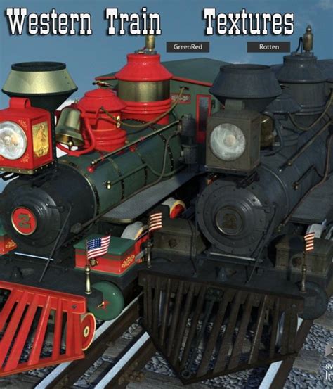 Western Train Textures 3d Models For Daz Studio And Poser