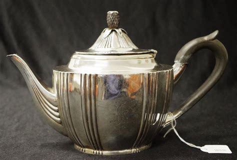 Victorian Sterling Silver Teapot With Pineapple Finial Tea And Coffee