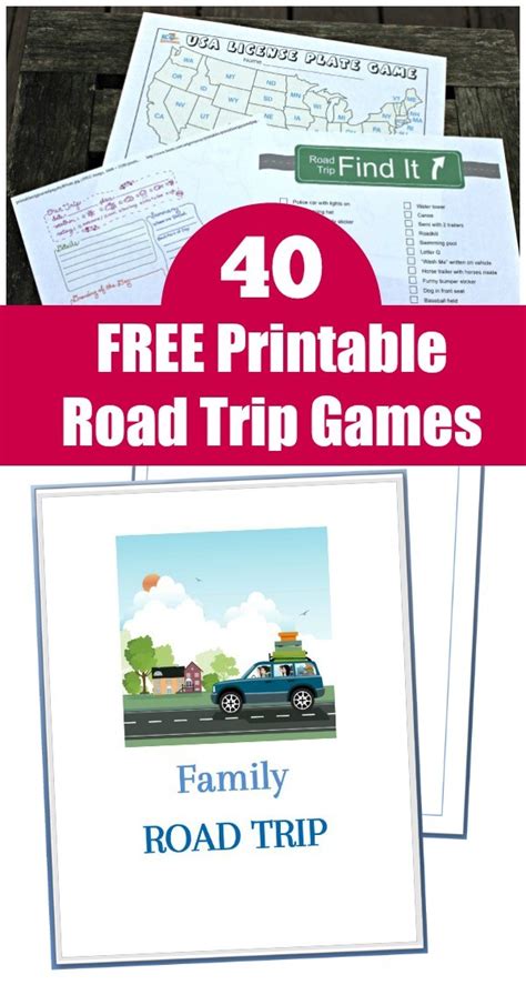 40 Free Printable Road Trip Games And Activities For Kids