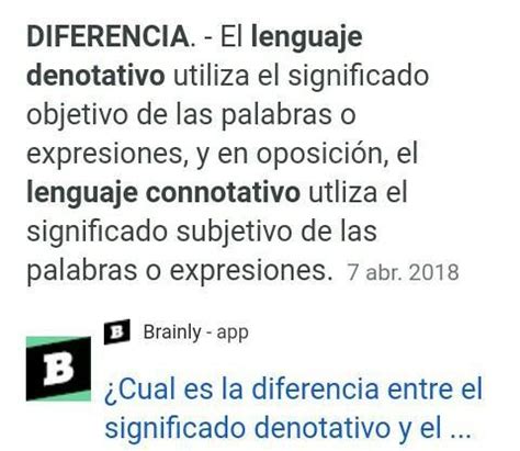 Las Diferencias Entre El Lenguaje Connotativo Y El Lenguaje Denotativo