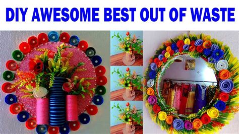 2 Diy Awesome Best Out Of Waste Material Craft Ideas Craft From Waste