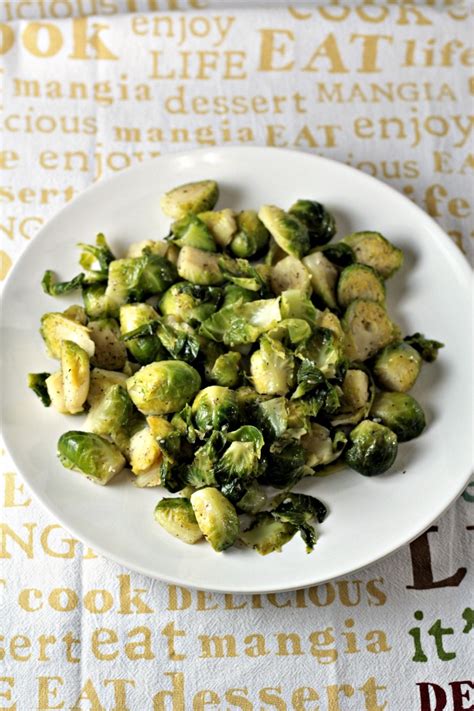 This is a very simple, easy method that is ideal when cooking sprouts in the microwave uses a combination of microwaves and steam. Super Easy Pan Fried Fresh Brussels Sprouts | Mindy's ...